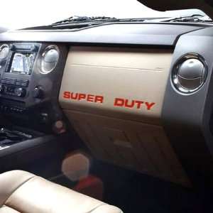    Ford Super Duty Red Dashboard Lettering Insert Kit: Automotive