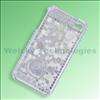   Flower Heart Crystal Bling Rhinestones Hard Case for iPhone 4S 4G PC98