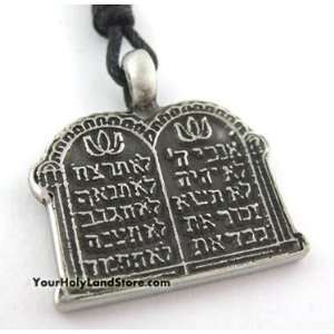  Ten Commandments Necklace (Written in Hebrew on the 
