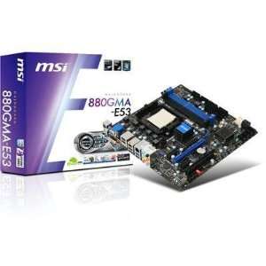  MSI 880GMA E53 Desktop Motherboard   AMD   Socket AM3 PGA 