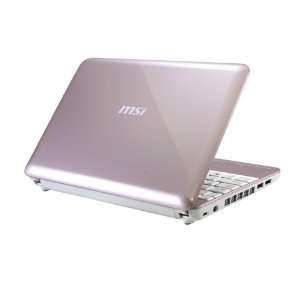  MSI U100 018US 10.1 Inch Pink Netbook   3 Hour Battery 