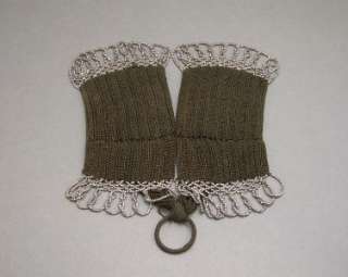 Vintage Antique Victorian Crocheted Misers Pouch Ring Purse Bag Steel 