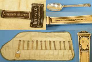 12 Afternoon Tea Spoons SAN LORENZO Tiffany & Co. Sterling #9624 
