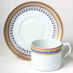  Mottahedeh Chinoise Blue Tea Cup & Saucer: Kitchen 