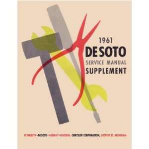  1961 DESOTO Shop Service Repair Manual Book: Automotive
