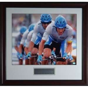 Lance Armstrong   Unsigned & Framed   Team Time Trial   Sports 
