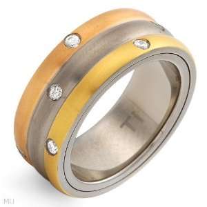  High Quality Brand New Gentlemens Band Ring With 0.85Ctw Cubic 