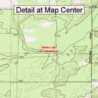  USGS Topographic Quadrangle Map   Webb Lake, Wisconsin 