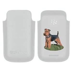  Welsh Terrier on BlackBerry Leather Pocket Case  