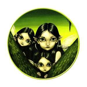  Hiding in the Swamp Vinyl Fairy Sticker by Jasmine Beckett 