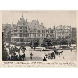  1903 New York City Print Cornelius Vanderbilt House 