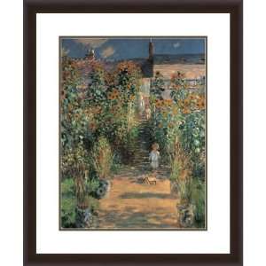  Monet Framed Art Artists Garden at Vetheuil Wall Decor 