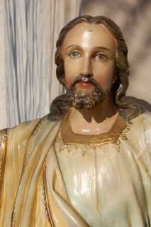 Old Daprato Statue of Jesus + Christ + chalice co. +  