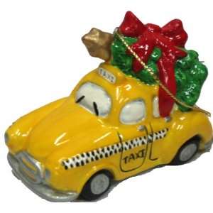   in New York 3 Taxi with tree ceramic ornament