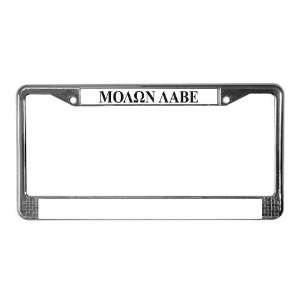 Molon labe License Plate Frame by   Sports 