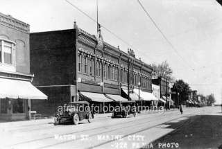Old Photo. Marine City, Michigan Water Street  