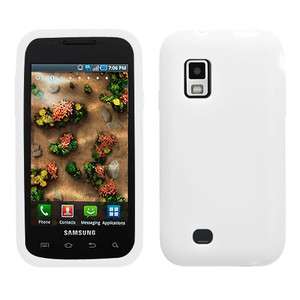 SAMSUNG VERIZON Galaxy S Mesmerize i500 SOFT SILICONE CASE COVER WHITE 