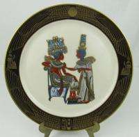 1978 Ghent Pickard China King Tut Plate Golden Throne  