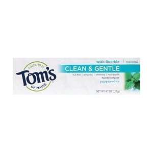  Toms Of Mne Tooth Paste Cln Gntl Peprm Size 4.7 OZ 