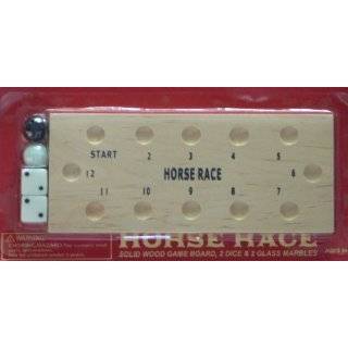  Deluxe Wooden Horse Race Game: Toys & Games