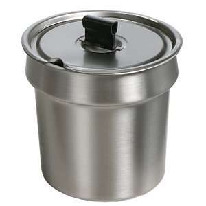  Star SSB 4 4 Qt. Stainless Steel Inset with Notched Cover 