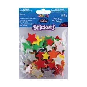  Darice Foam Stickers 120/Pkg Mini Stars Primary Colors 106 