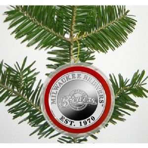 Milwaukee Brewers Silver Coin Ornament 