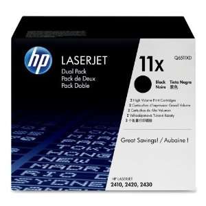  Hewlett Packard   Q6511XD (HP11X) Laser Cartridge, 2/Pk 