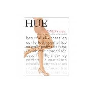    HUE Womens Sheer French Lace Control Top Pantyhose Clothing