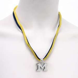  Michigan Wolverines Double Cord Necklace NCAA College Athletics 