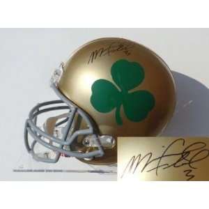 Michael Floyd Signed Notre Dame Under Lights Fs Helmet