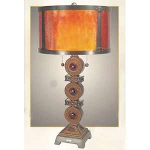    Classic Mica Series Table Lamp With Drum Shade.: Home Improvement