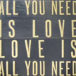  Sugarboo Designs Antiqued Sign AS109 CC All You Need Is Love 