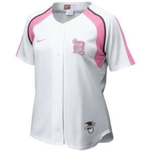  Nike Detroit Tigers Ladies White Baseball Jersey: Sports 