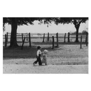  Mennonite Brother and Sister, Note Card by Mark Chester 