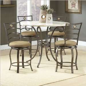  Hillsdale Brookside Counter Height 5 Piece Dining with 