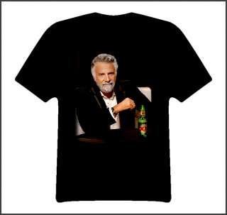 The Most Interesting Man In The World T Shirt black  