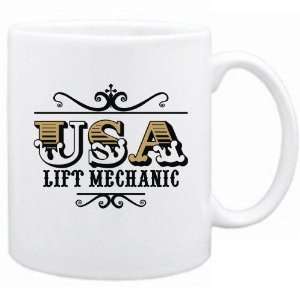  New  Usa Lift Mechanic   Old Style  Mug Occupations 