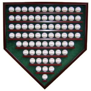  69 Baseball Homeplate Shaped Display Case: Sports 