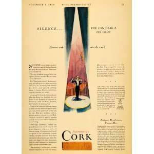  1930 Ad Armstrong Cork Insulation Corkoustic Violinist 