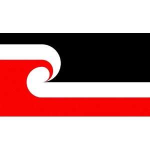  Maori Flag 6 inch x 4 inch Window Cling