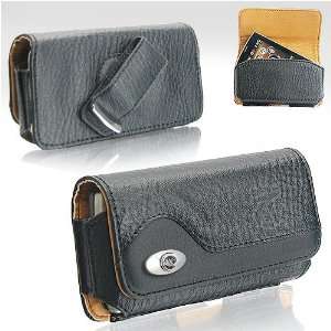 Apple iPhone 3G Leather Horizontal Carrying Case with Rotating Belt 