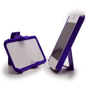 IPhone 4 4S Holster Purple Combo Case W/ 3in1 Kickstand Function Phone 