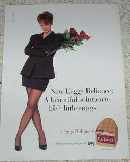 1996 advertising   beauty JAMIE LEE CURTIS   Leggs Pantyhose hosiery 