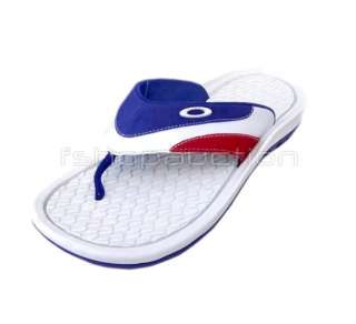 Oakley Lowball 2 White Size 9 US/40 Mens Blue Sandals Thongs New in 