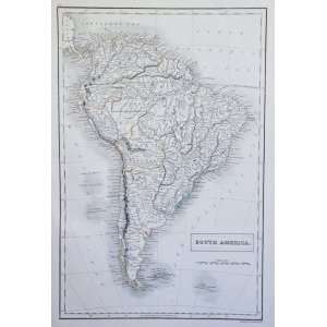  Black Map of South America (1846)