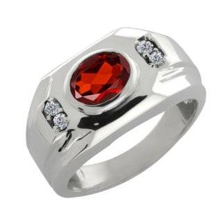  Mens Sterling Silver Mystic Fire Topaz and Diamond Gents 
