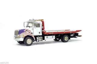 Peterbilt Jerr Dan Rollback Truck   WHITE w/ FLAG TWH  