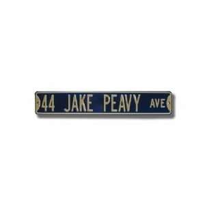  Jake Peavy Steel Authentic Street Sign Patio, Lawn 