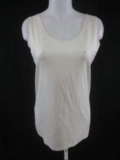 NUE LIGNH Off White Stretch Sleeveless Top Size Large  